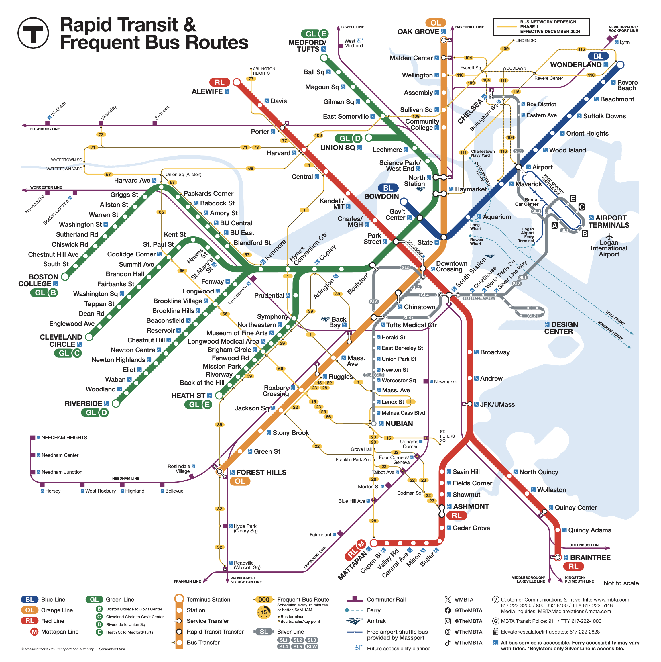 Boston T Map